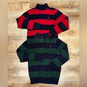 Polo quarter zip sweaters ( lot 2 )